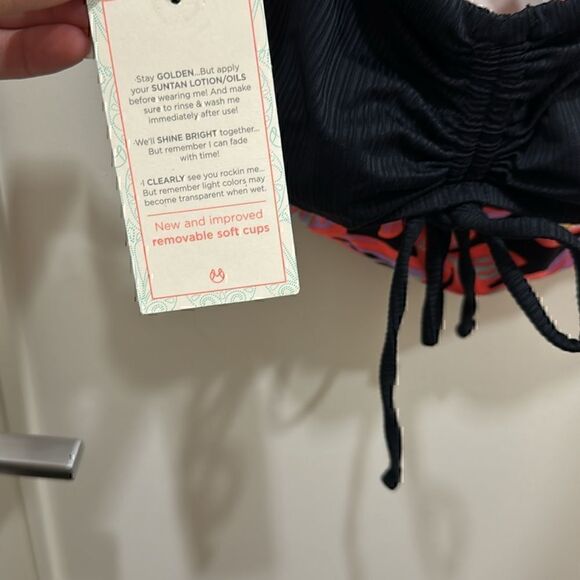 NWT-Maaji Women's Standard Black Onyx Bandy Bikini Strapless Bandeau Size S - Picture 15 of 16